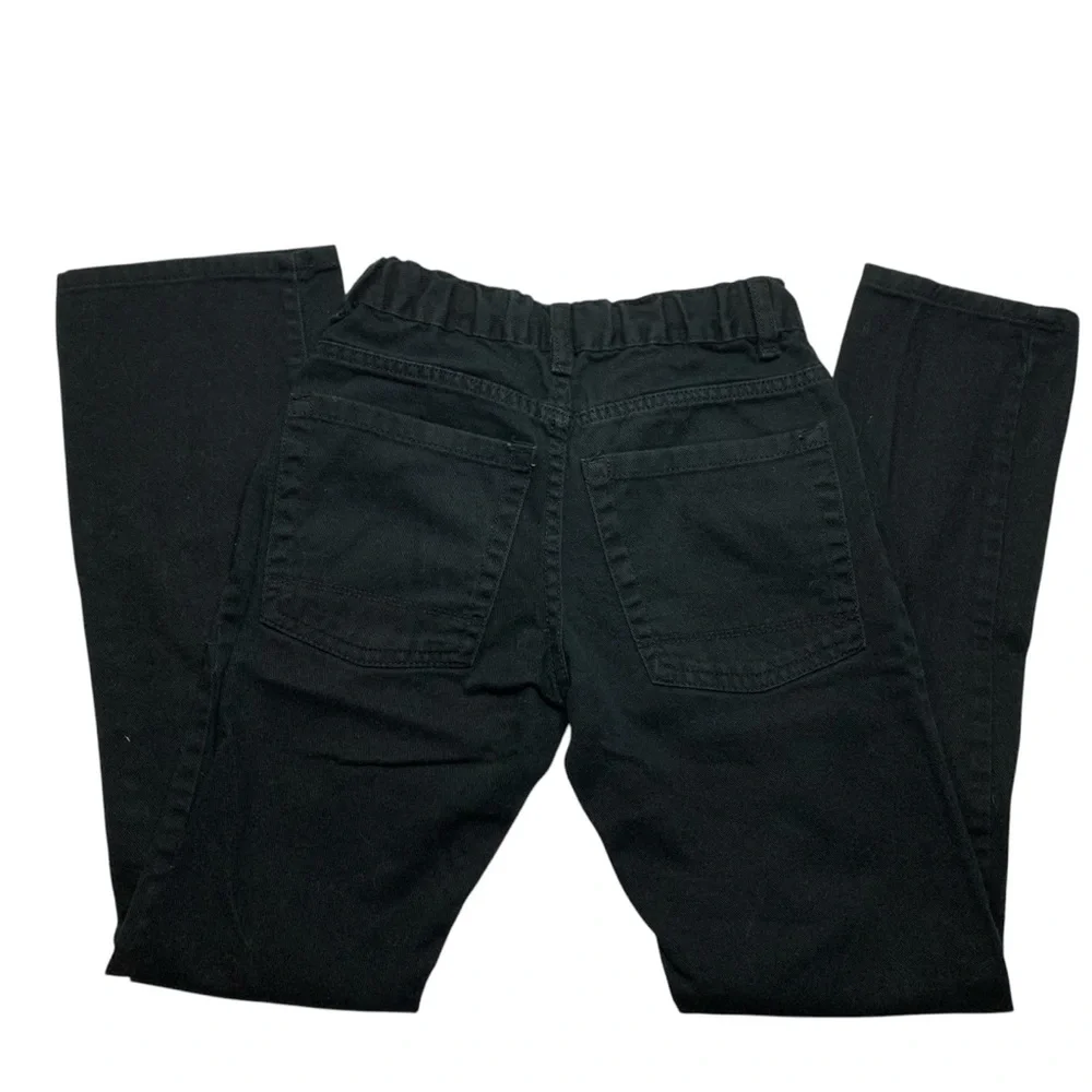 Old Navy black skinny jeans, boys size 12, regular w/built-in adjustable waist